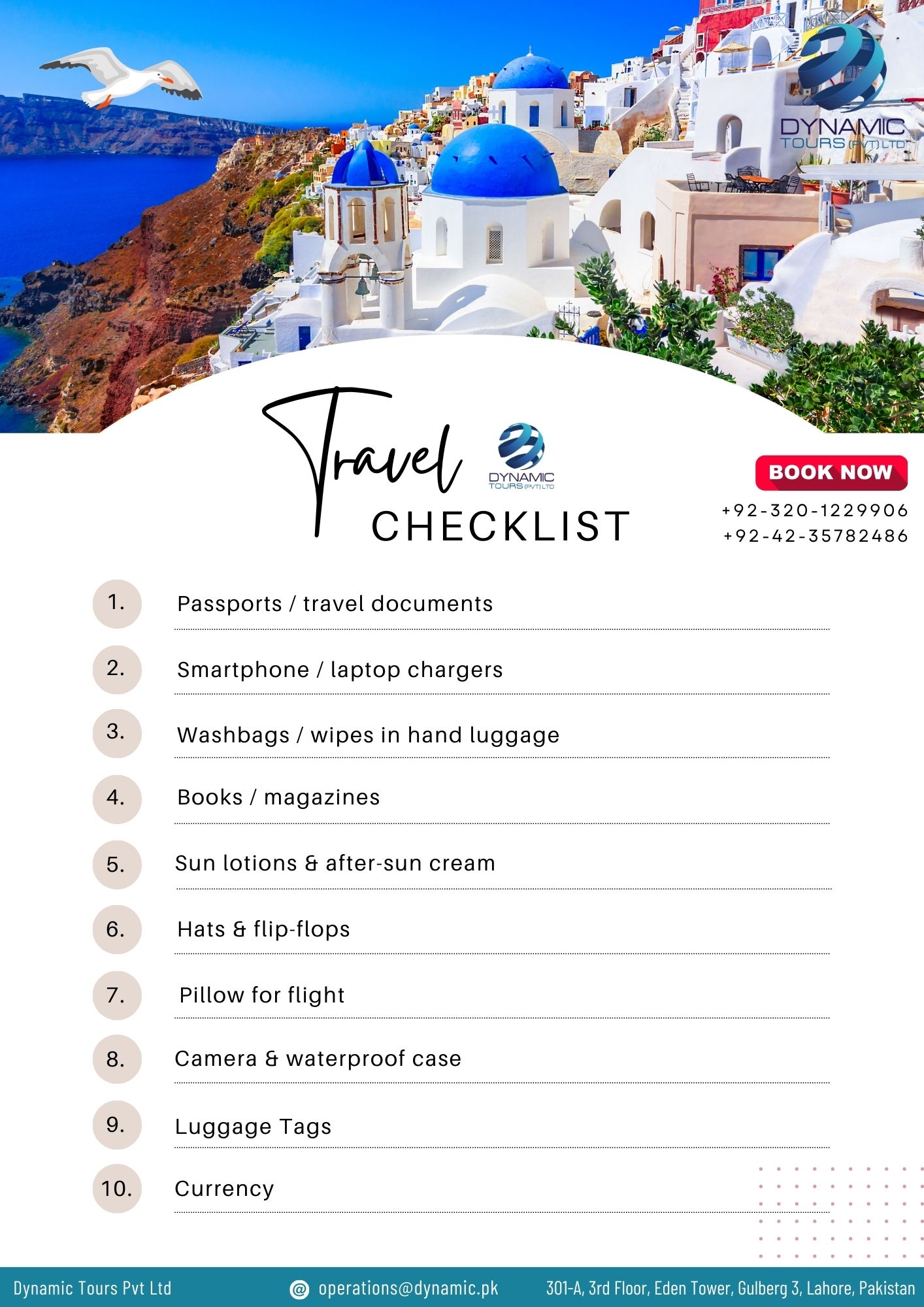 Traveler checklist