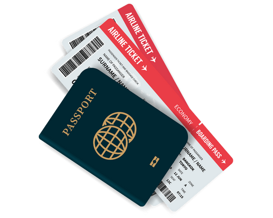 Passport and Airline Tickets