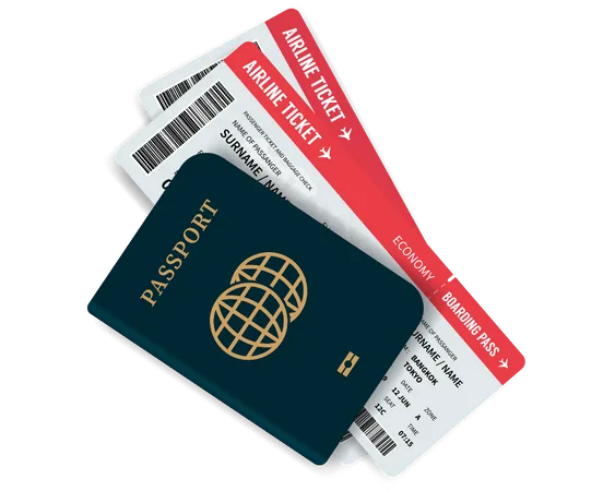 Passport and Airline Tickets